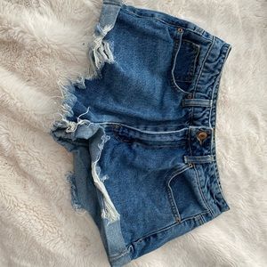 Forever 21 Super Cute Dark Blue Jean Shorts